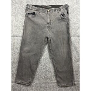 Harbor Bay Continuous Comfort Mens Black Regular Fit Stretch Jeans Size 44x28